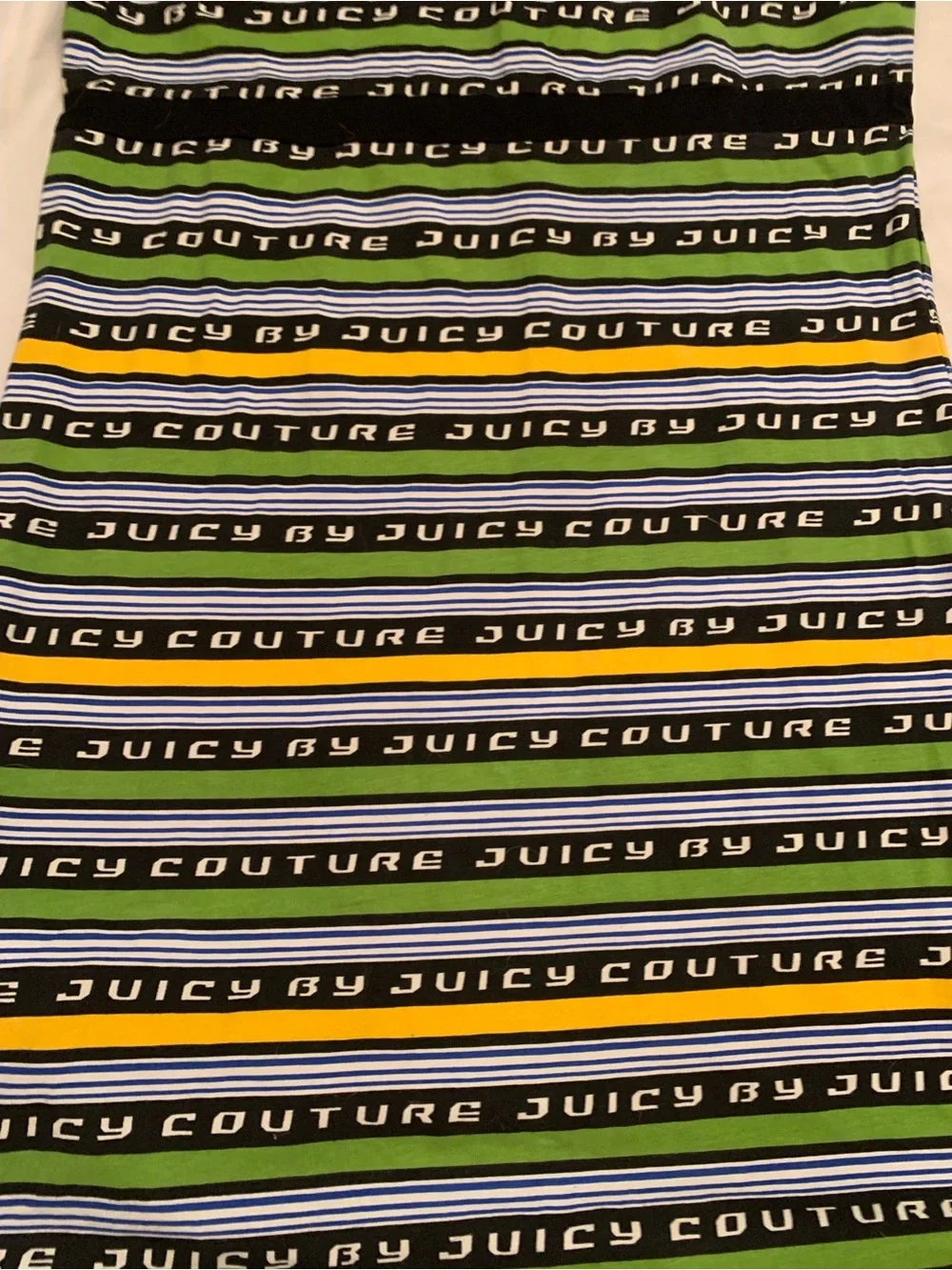 Y2K Juicy by Juicy Couture Racer Stripe Logo Slip Dress